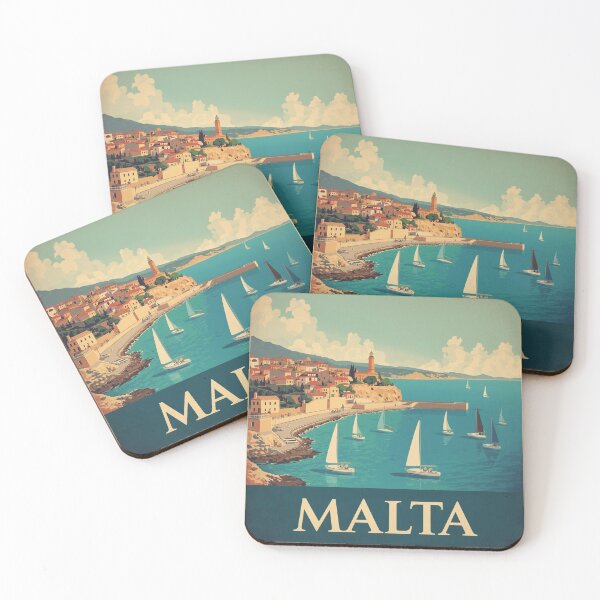 Item preview, Malta Travel Poster designed and sold by CaliforniaDi.