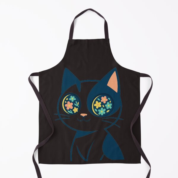 Item preview, Whimsical Data Cat with Floral Eyes designed and sold by Mindful56.