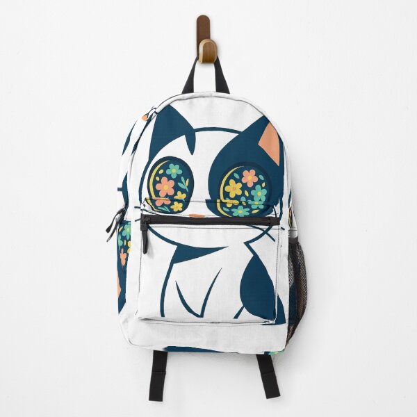 Item preview, Whimsical Data Cat with Floral Eyes designed and sold by Mindful56.