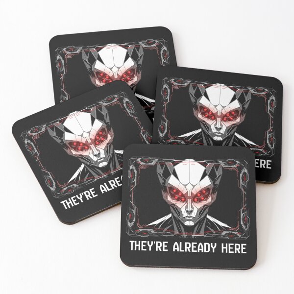 Item preview, They're Already Here Cyborg Alien designed and sold by RiseResilient.