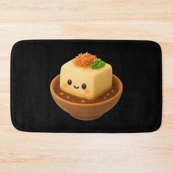 Item preview, Kawaii Agedashi Tofu Cute Food Art - Adorable Japanese Snack Design designed and sold by Moons Studio.