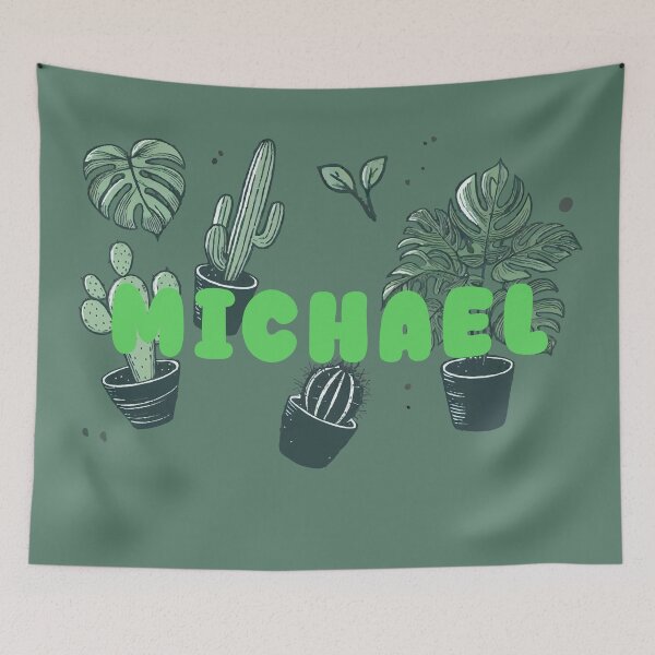 Item preview, Michael & Aesthetic Plants – Botanical Personalized Design designed and sold by karolinahinc.