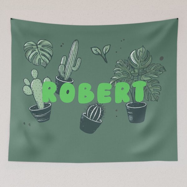 Item preview, Robert & Aesthetic Plants – Botanical Personalized Design designed and sold by karolinahinc.