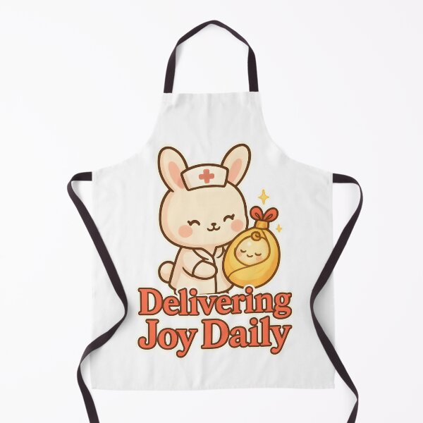 Item preview, Cute Bunny Pediatric Nurse Ornament – Delivering Joy Daily designed and sold by ClinicalHubs.