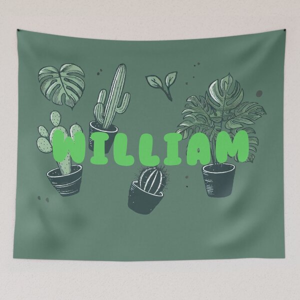 Item preview, William & Aesthetic Plants – Botanical Personalized Design designed and sold by karolinahinc.