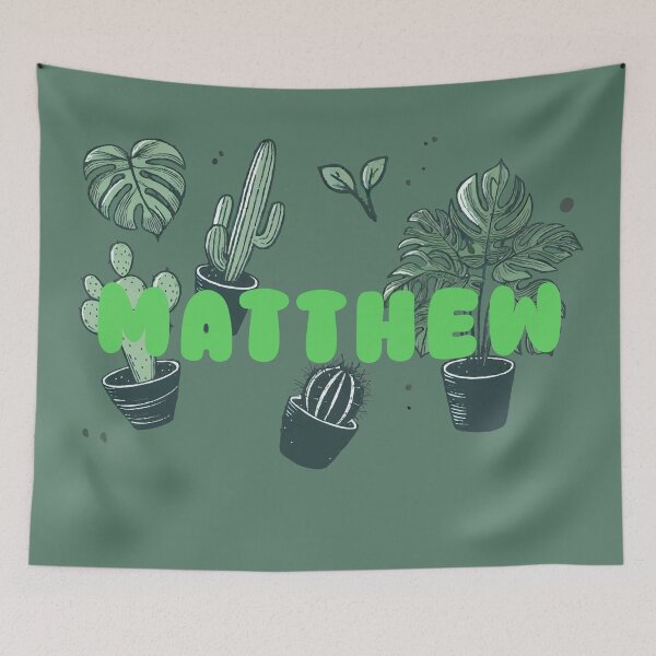 Item preview, Matthew & Aesthetic Plants – Botanical Personalized Design designed and sold by karolinahinc.