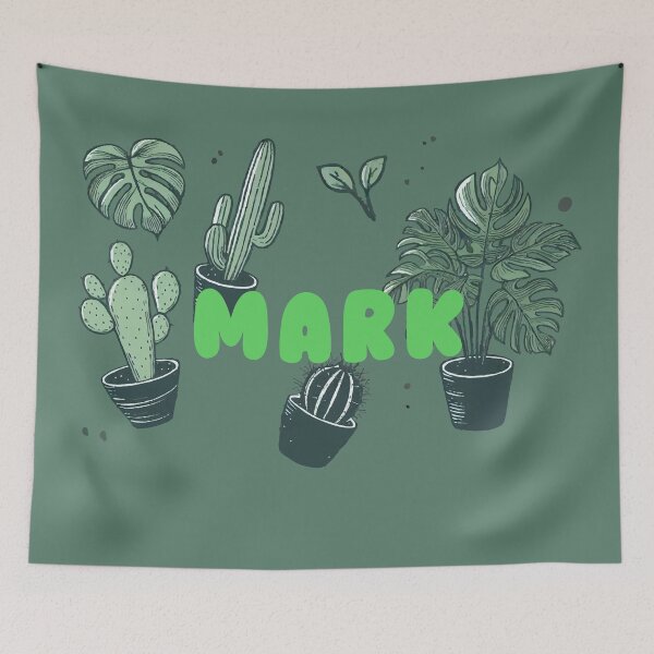 Aperçu de l'œuvre Mark & Plantes Esthétiques – Design Botanique Personnalisé créée et vendue par karolinahinc.