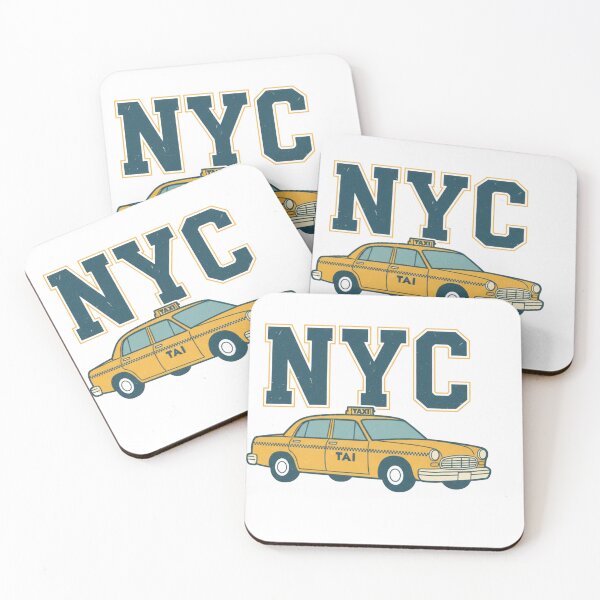 Item preview,     ​Flat Retro Yellow NYC Taxi T-Shirt: Minimalist New York Cab | Bold NYC Text Art Classic NYC Taxi Retro Streetwear T-Shirt designed and sold by CuteOasis.