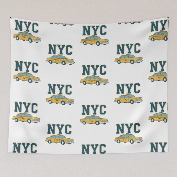 Item preview,     ​Flat Retro Yellow NYC Taxi T-Shirt: Minimalist New York Cab | Bold NYC Text Art Classic NYC Taxi Retro Streetwear T-Shirt designed and sold by CuteOasis.