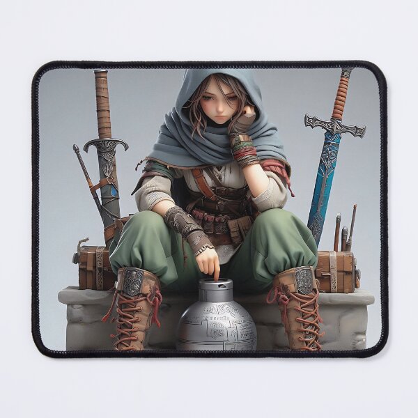 Item preview, Upset Warrior Girl designed and sold by GalleryBrisArt.
