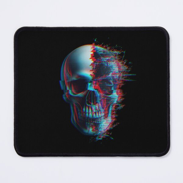 Item preview, Glitch-Art Skull designed and sold by INSOMNIAC101.