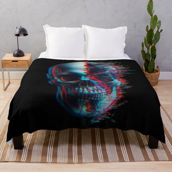Item preview, Glitch-Art Skull designed and sold by INSOMNIAC101.