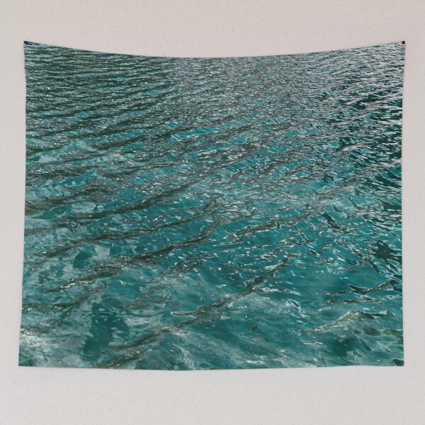 Item preview, Blue Ocean Water Texture with Clear Aqua Waves, Rippled Surface Pattern, and Natural Water Reflection designed and sold by Ocean's ⭐⭐⭐⭐⭐.