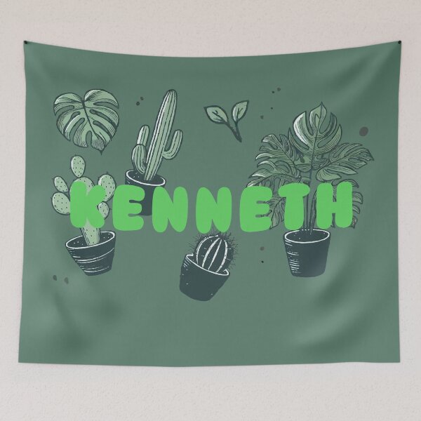 Item preview, Kenneth & Aesthetic Plants – Botanical Personalized Design designed and sold by karolinahinc.