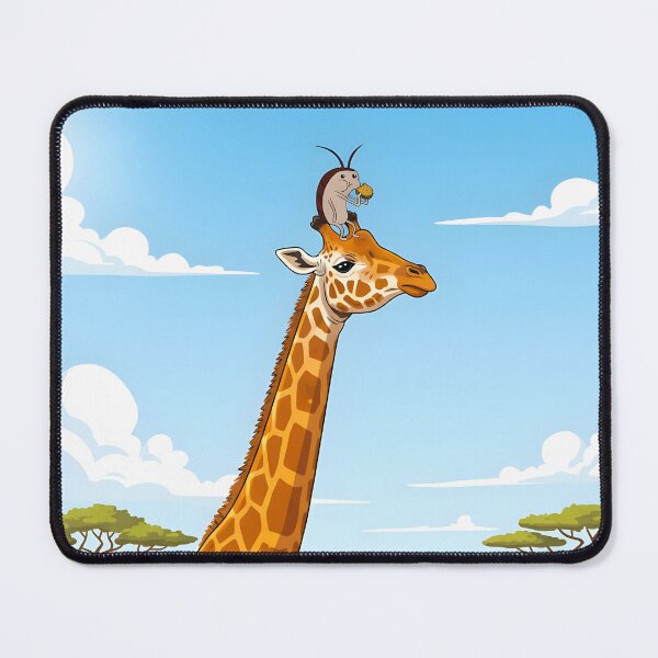 Item preview, Giraffe with Beetle on Head designed and sold by MrOrganosi.