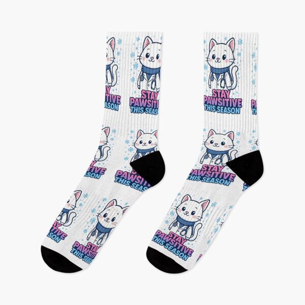 Item preview, Cute Cat Doctor Christmas – Stay Pawsitive This Season designed and sold by ClinicalHubs.