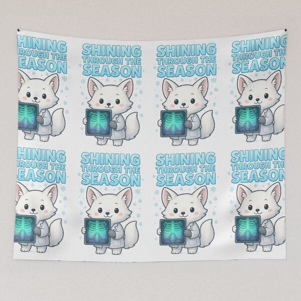 Item preview, White Fox Radiology Christmas – X-Ray Tech Gifts for Men designed and sold by ClinicalHubs.