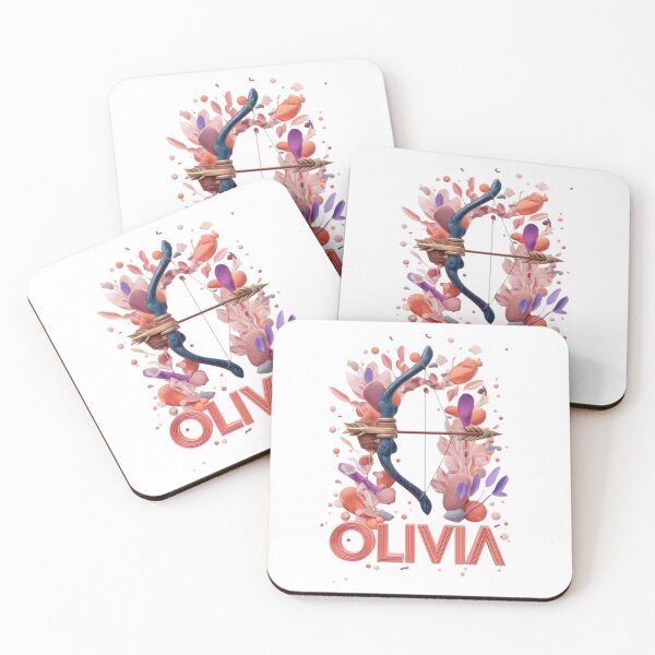 Item preview, Olivia Sagittarius Zodiac 3D Poster | Bright Pastel Design designed and sold by AlexLineArt.