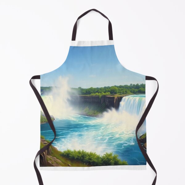Item preview, Niagara Falls Art Print - Vibrant Waterfall Landscape Painting Wall Decor designed and sold by EllDAV777.