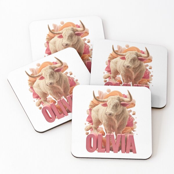 Item preview, Olivia Taurus Zodiac 3D Poster | Bright Pastel Design designed and sold by AlexLineArt.