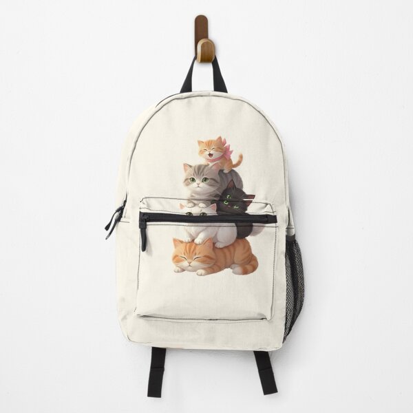 Item preview, Cute Cat Tower – Adorable Kawaii Kitten Stack Illustration designed and sold by HumTumMe.