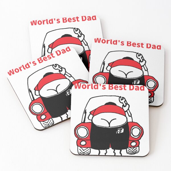 Item preview, world's best dad in red T designed and sold by jameshowgelpen.