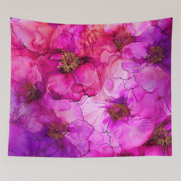 Item preview, Pink-Magenta Floral Art Alcohol Ink Abstract Art designed and sold by DEC02.