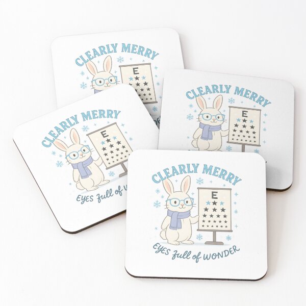 Item preview, White Bunny Eye Doctor Christmas – Optometrist Holiday Cute Design designed and sold by ClinicalHubs.