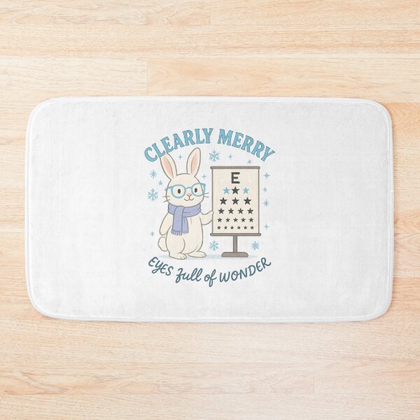 Item preview, White Bunny Eye Doctor Christmas – Optometrist Holiday Cute Design designed and sold by ClinicalHubs.