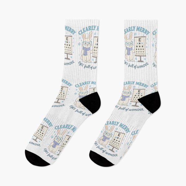 Item preview, White Bunny Eye Doctor Christmas – Optometrist Holiday Cute Design designed and sold by ClinicalHubs.