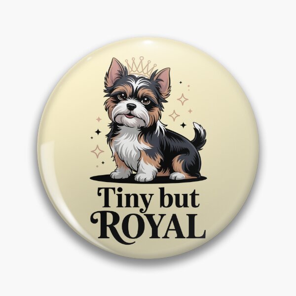 Item preview, Elegant Biewer Terrier – “Tiny but Royal” Dog Art | Kawaii Pet Design designed and sold by TrendPrinter.