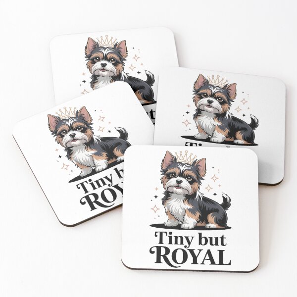 Item preview, Elegant Biewer Terrier – “Tiny but Royal” Dog Art | Kawaii Pet Design designed and sold by TrendPrinter.