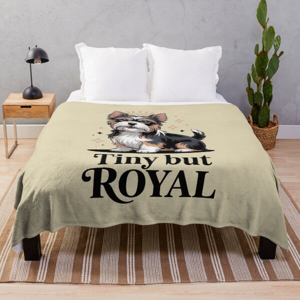 Item preview, Elegant Biewer Terrier – “Tiny but Royal” Dog Art | Kawaii Pet Design designed and sold by TrendPrinter.