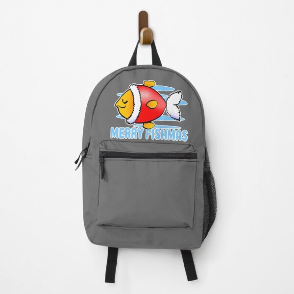 Item preview, Funny Christmas Fish – Merry Fishmas Cartoon Illustration designed and sold by InFrameVision.