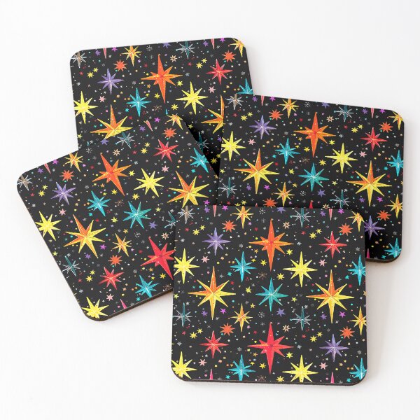 Item preview, Mid-Century Modern Starry Night 1950's Colorful Pattern designed and sold by DEC02.
