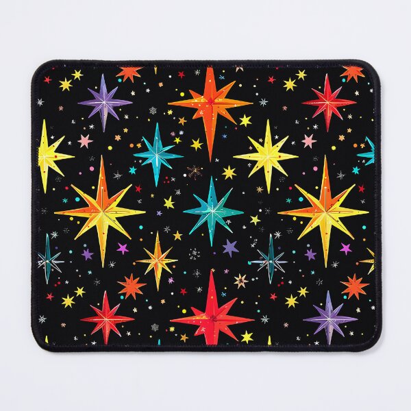 Item preview, Mid-Century Modern Starry Night 1950's Colorful Pattern designed and sold by DEC02.
