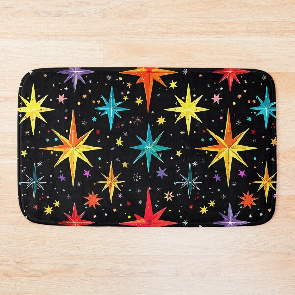 Item preview, Mid-Century Modern Starry Night 1950's Colorful Pattern designed and sold by DEC02.