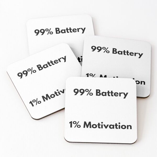 Artikelvorschau, 99 % Akku, 1 % Motivation entworfen und verkauft von OJsStore.