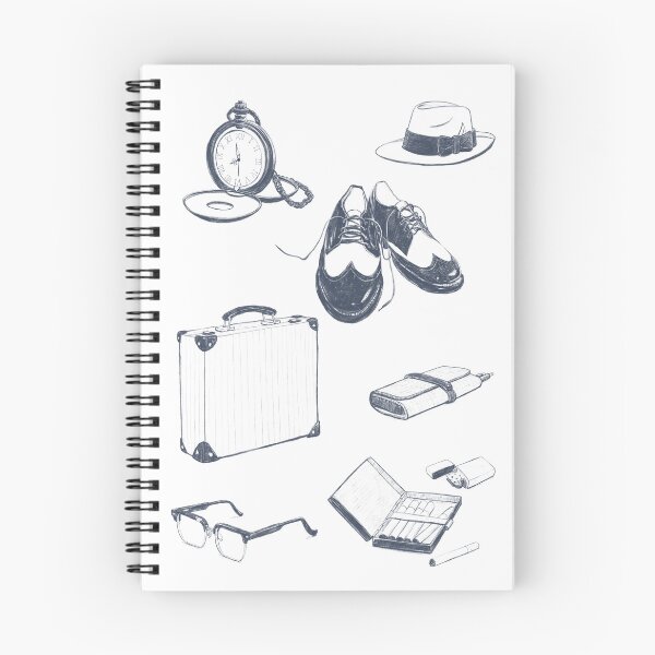 Item preview, Mid-Century Men’s Accessories – Vintage Objects Art Print designed and sold by The A-Press.