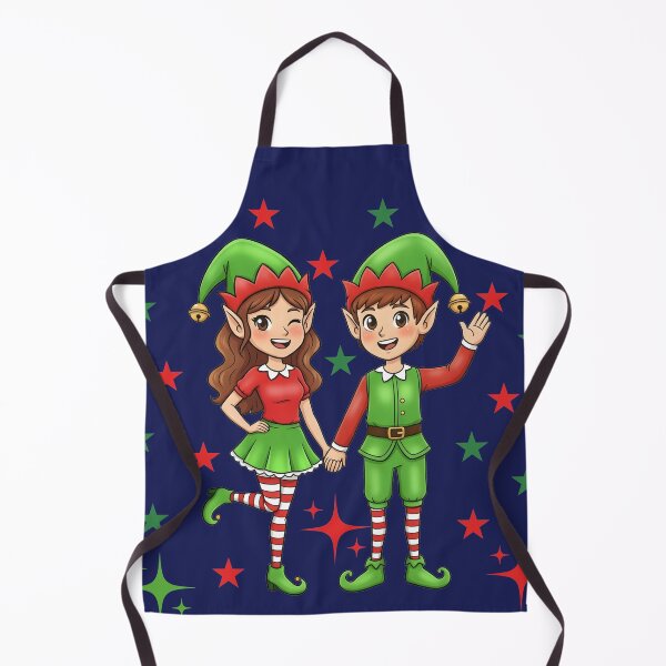 Item preview, Christmas Elf Couple – Magic and Smiles designed and sold by LMDIGITAL6.