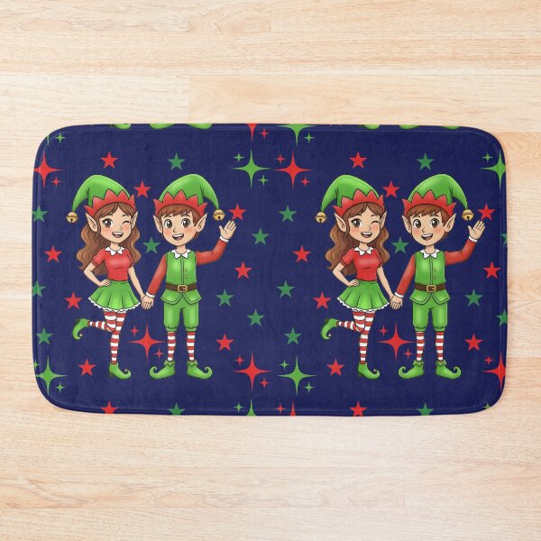 Item preview, Christmas Elf Couple – Magic and Smiles designed and sold by LMDIGITAL6.