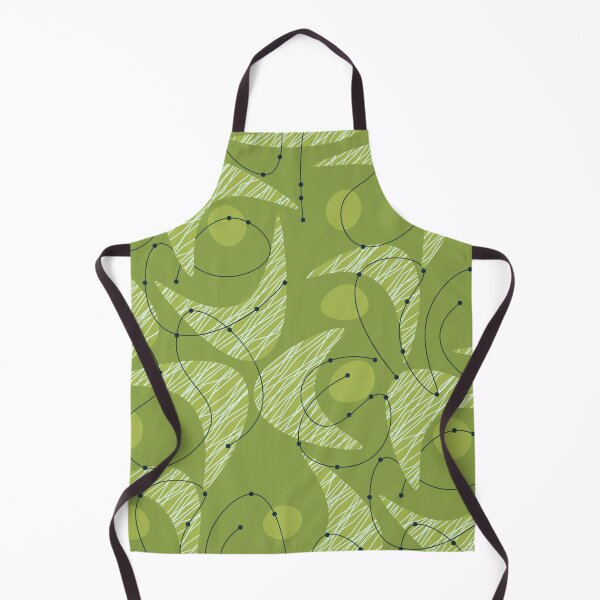 Item preview, Retro Abstract Atomic Amoeba in Olive Green designed and sold by RetroMaggie.
