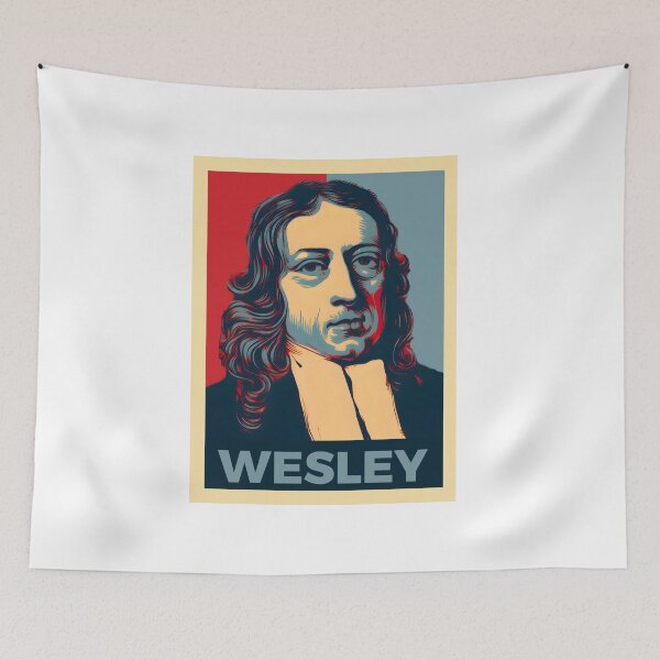 Item preview, John Wesley – Pop Art Portrait | Theology Poster by AveCruxT designed and sold by AveCruxT.