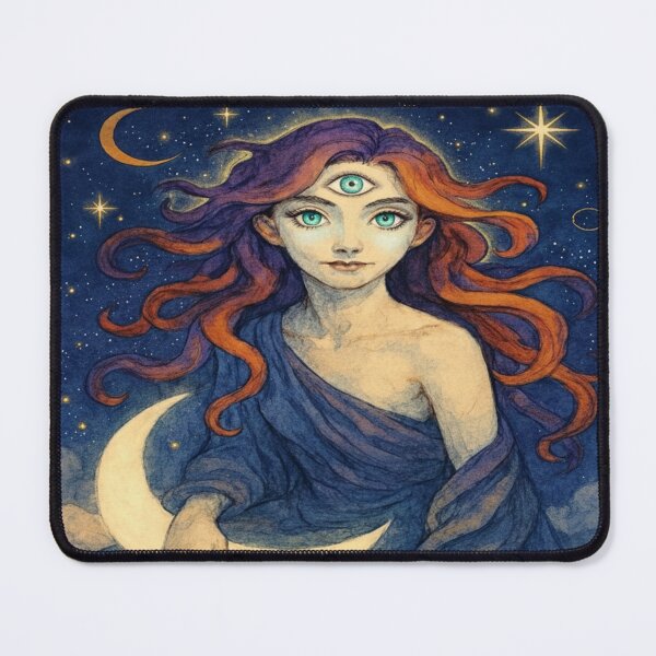 Item preview, Mystic Lunar Oracle Cosmic Vision of the Third Eye designed and sold by Ecosetereos.