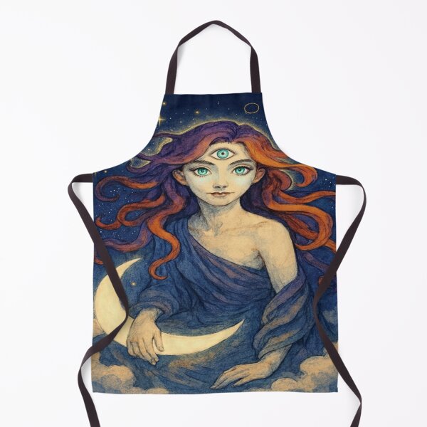 Item preview, Mystic Lunar Oracle Cosmic Vision of the Third Eye designed and sold by Ecosetereos.