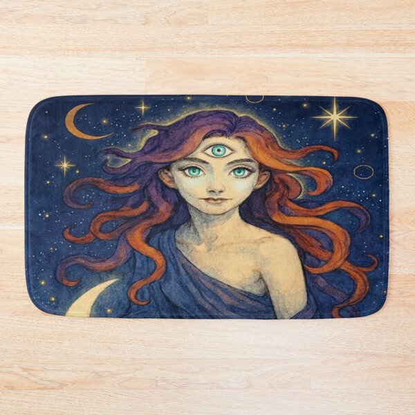 Item preview, Mystic Lunar Oracle Cosmic Vision of the Third Eye designed and sold by Ecosetereos.