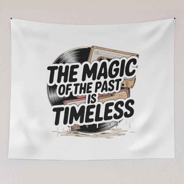 Item preview, The Magic of the Past Is Timeless – Vintage Quote Design designed and sold by TextMood.