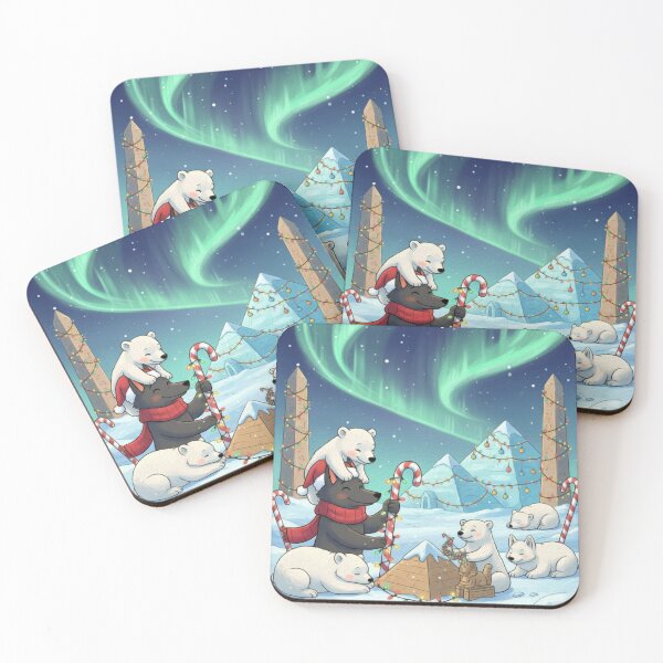 Item preview, Christmas Pyramids - North Pole Egypt Winter Wonderland Cartoon designed and sold by MythoWorldddd.