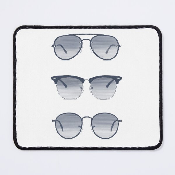 Artikelvorschau, Illustration einer Retro-Herrensonnenbrille entworfen und verkauft von The A-Press.