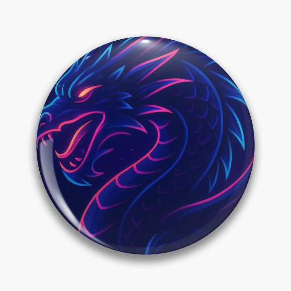 Item preview, Neon Dragon Vaporwave Fantasy Art designed and sold by GolabMagic.